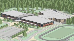 Birdseye view of plan for new FCTS Building