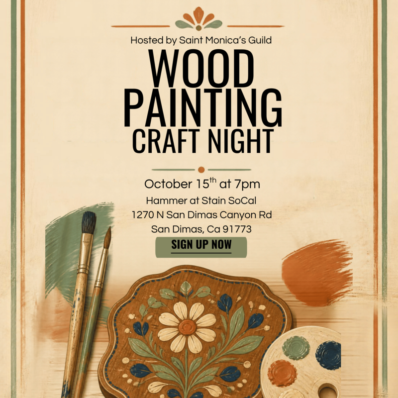 St. Monica's Guild is hosting Woodwork Craft Night! Featured Photo