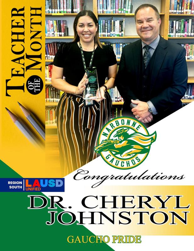 Gaucho Teacher of the Month - April 2026