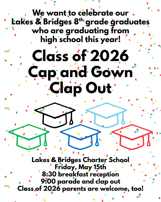 Class of 2026 Cap and Gown Clap Out graphic