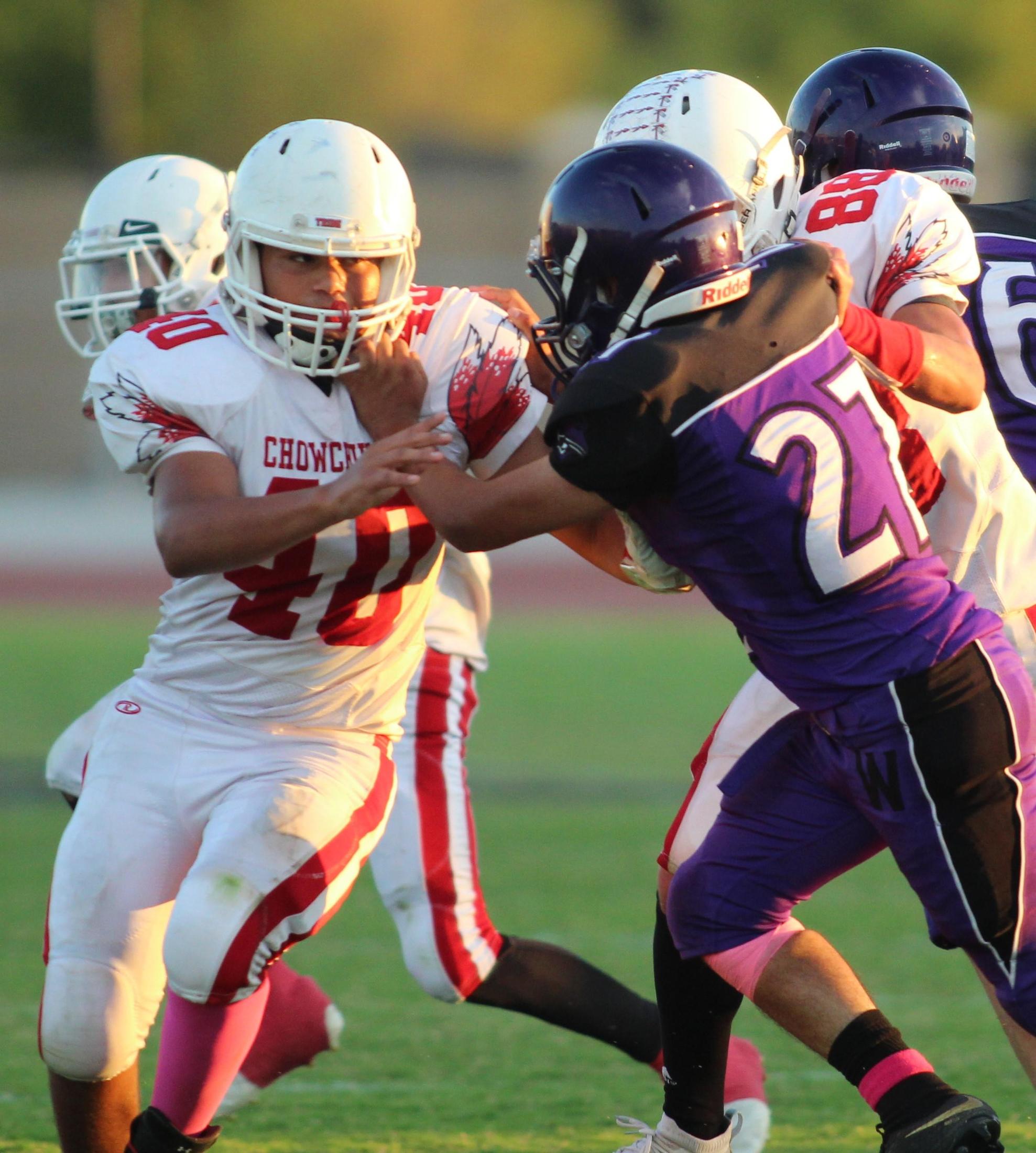 JV Football at Washington Union, October 5, 2018 CUHS Videos & Photos