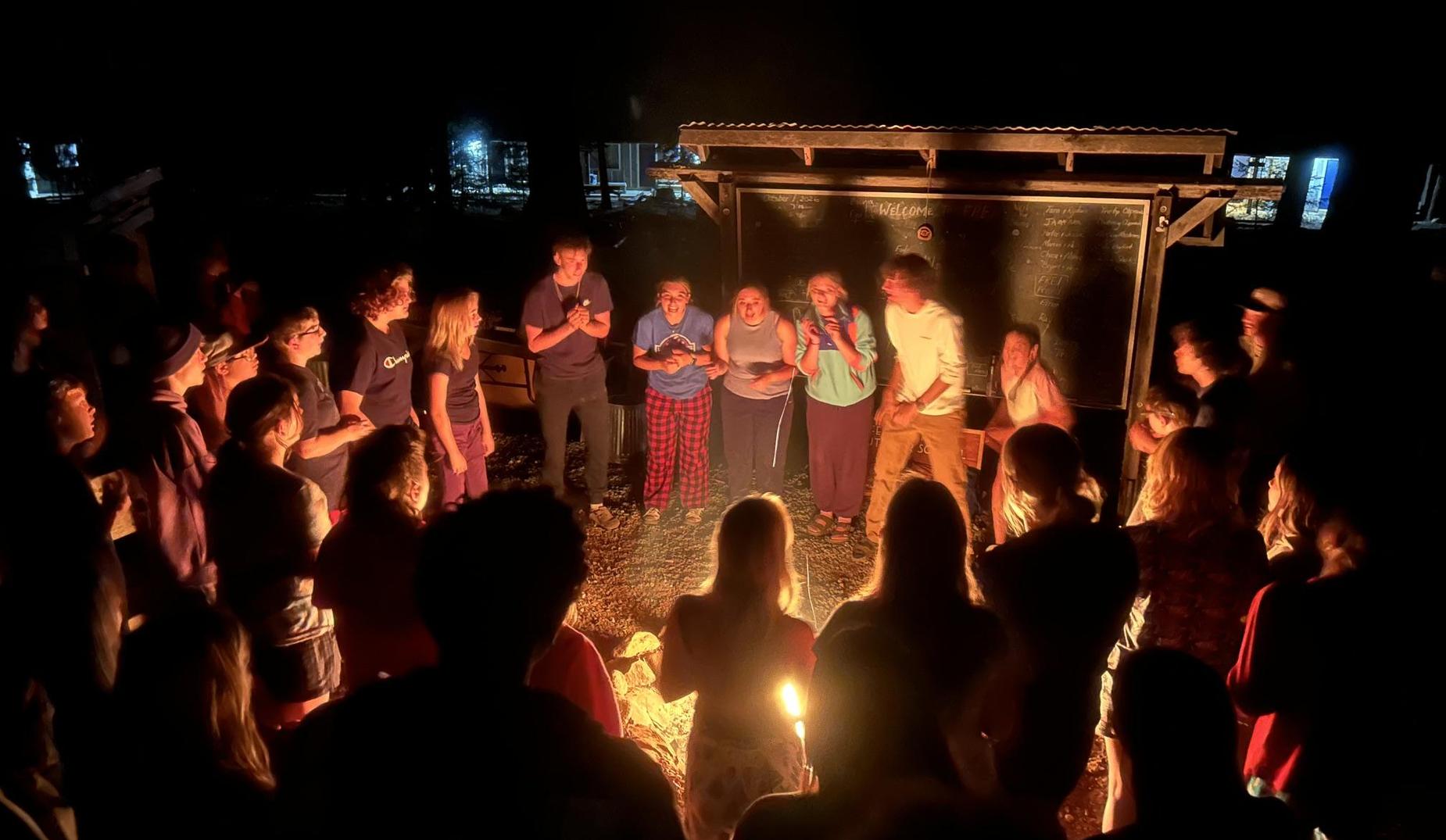 Feather River Outdoor campfire