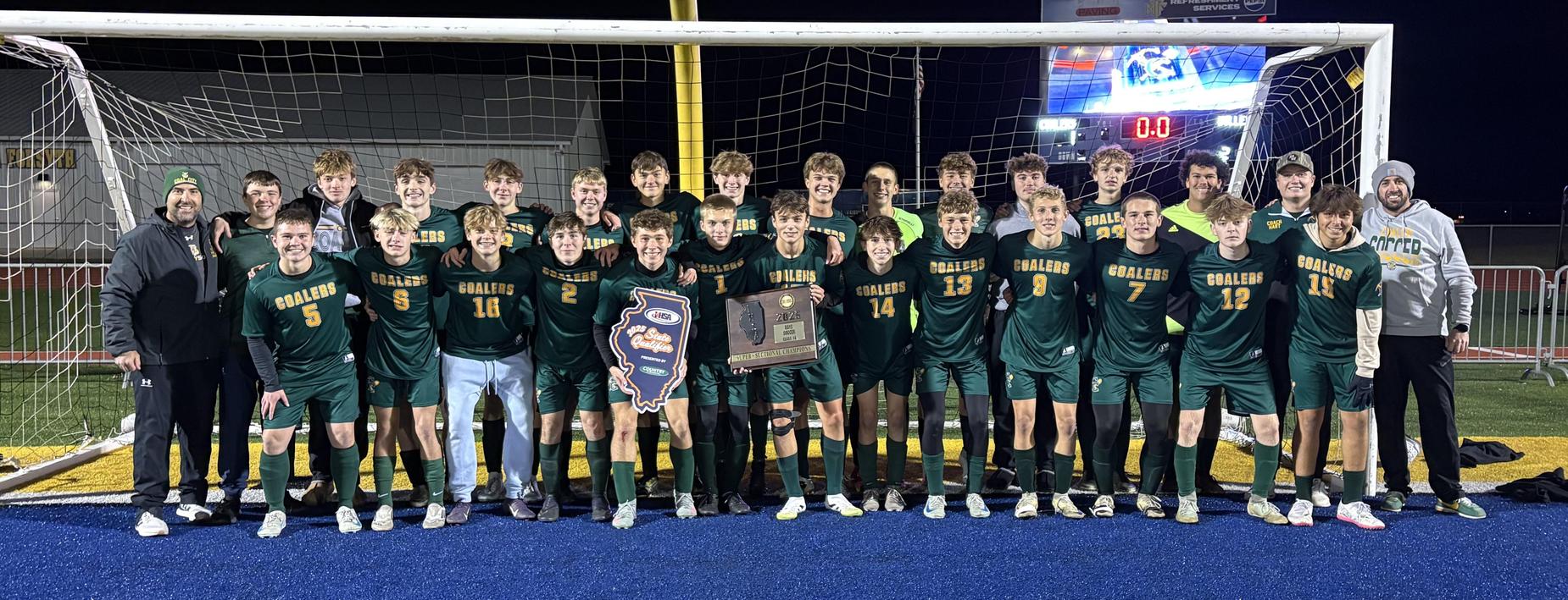 Coalers Boys Soccer Team qualifies for IHSA State Finals