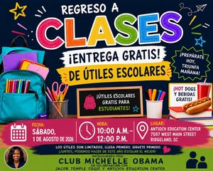 Michelle Obama Club School Supplies Give Away - Spanish.png