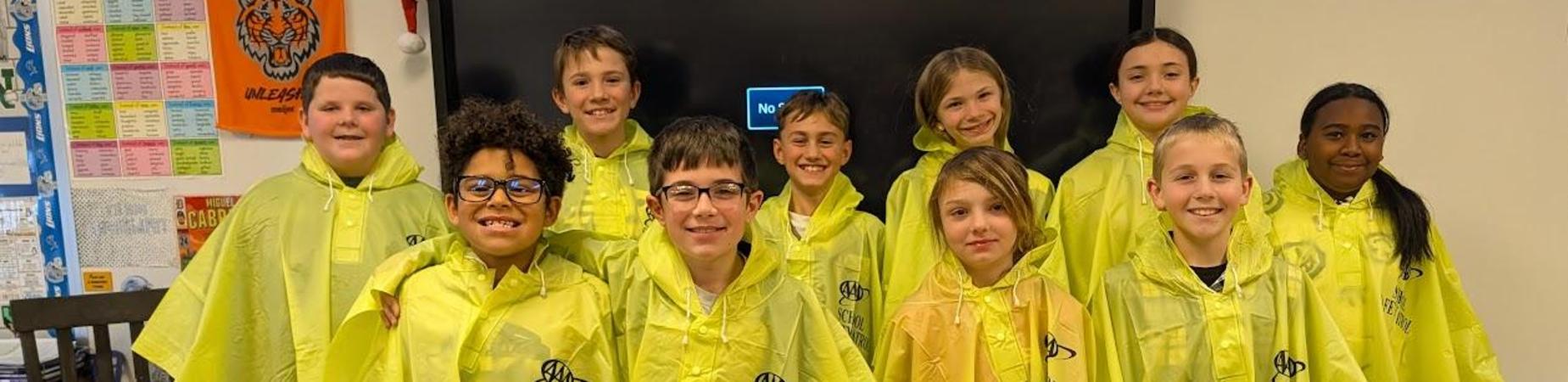 Safety Patrol's new ponchos