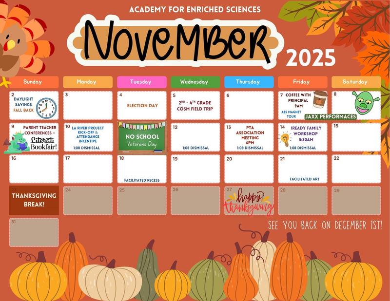 november calendar