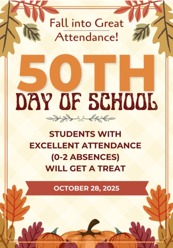 Let's Celebrate 50th day of School