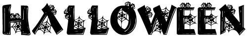 Halloween in spooky letters