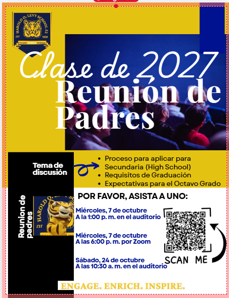 8th grade town hall /Reunion de padres del octavo grado Featured Photo