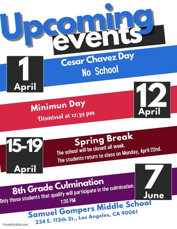 April's Upcoming Events/ Próximos eventos para abril Featured Photo