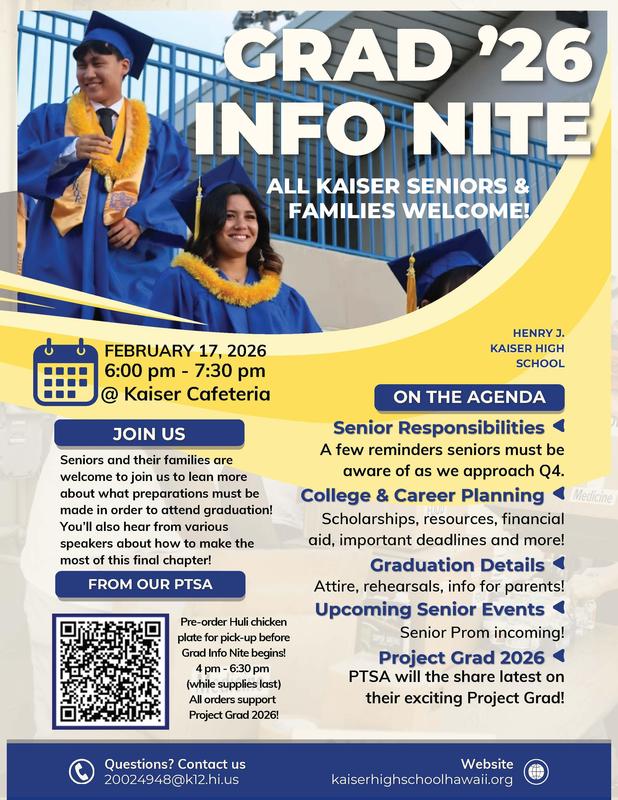 Graduation Info Night
