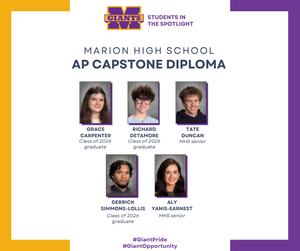 promo graphic - AP Capstone Diploma, MHS, 2025-26