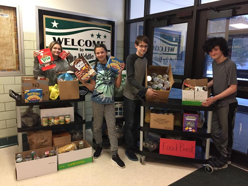 NSMS Student Council Food Drive Featured Photo