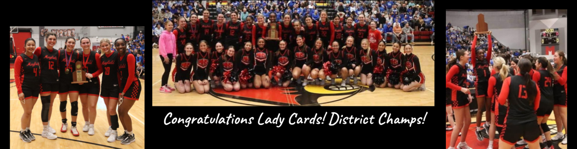 Congratulations to our Lady Cards on an incredible win and earning the District Championship! Their hard work and teamwork were on full display, and we couldn&rsquo;t be prouder of this amazing accomplishment.