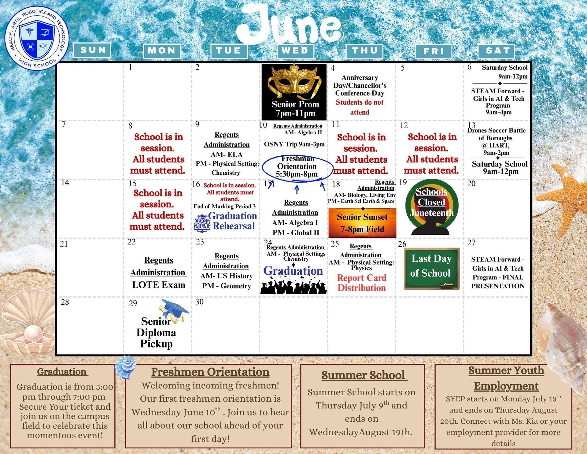 June Calendar 