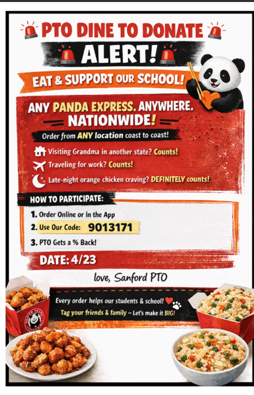 Panda Express-Dine to Donate night