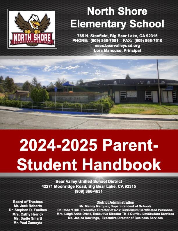 ParentStudent Handbook Student Resources North Shore Elementary School