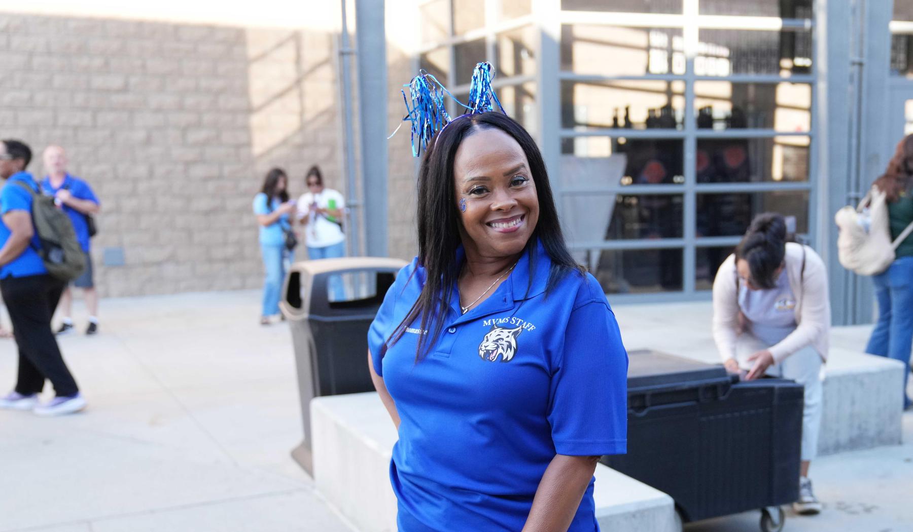 Smiling staff member from Monte Vista MS