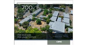 Photo of real estate flyer showing overhead shot of RVES property