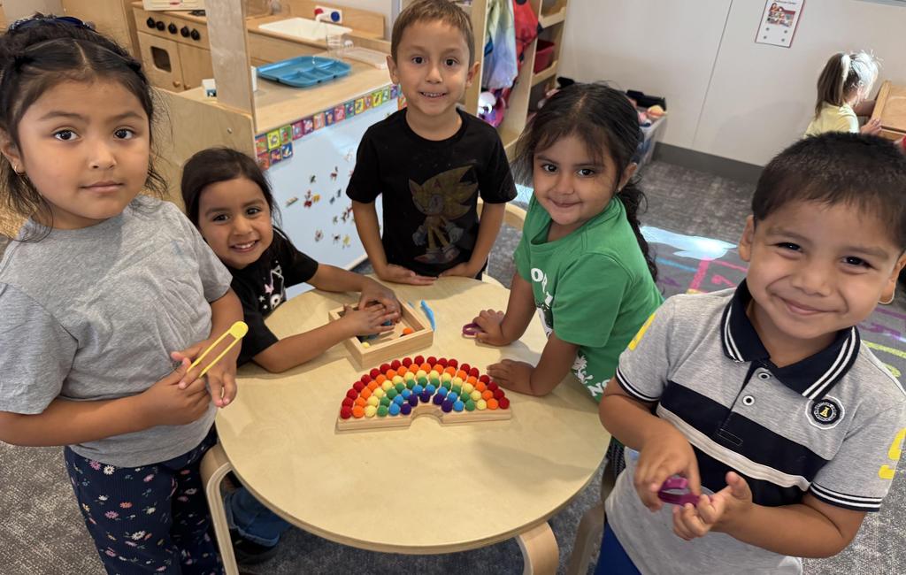 Students making school activities