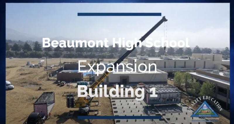 Building 1 of Beaumont High School Expansion