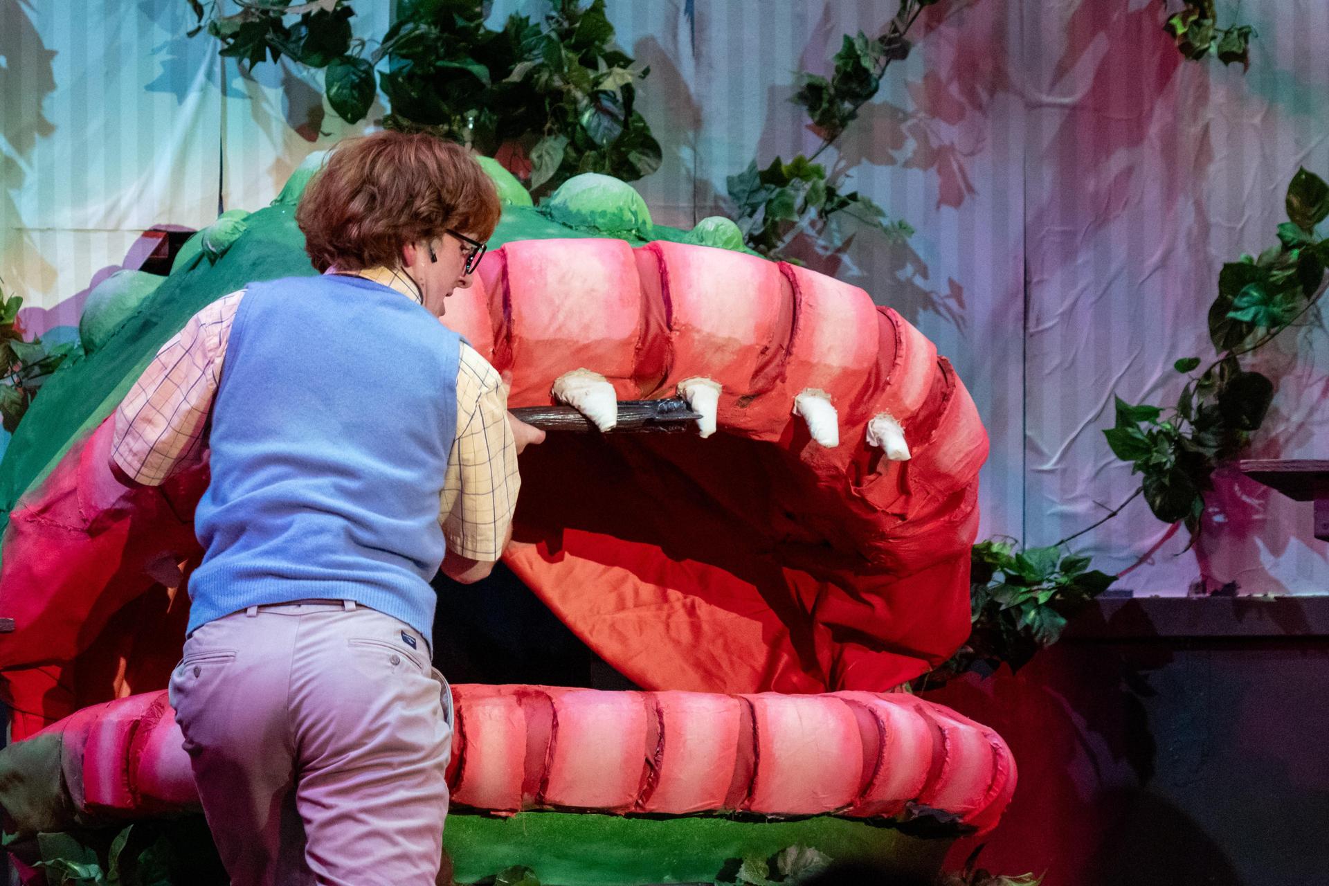 A scene from Little Shop of Horrors