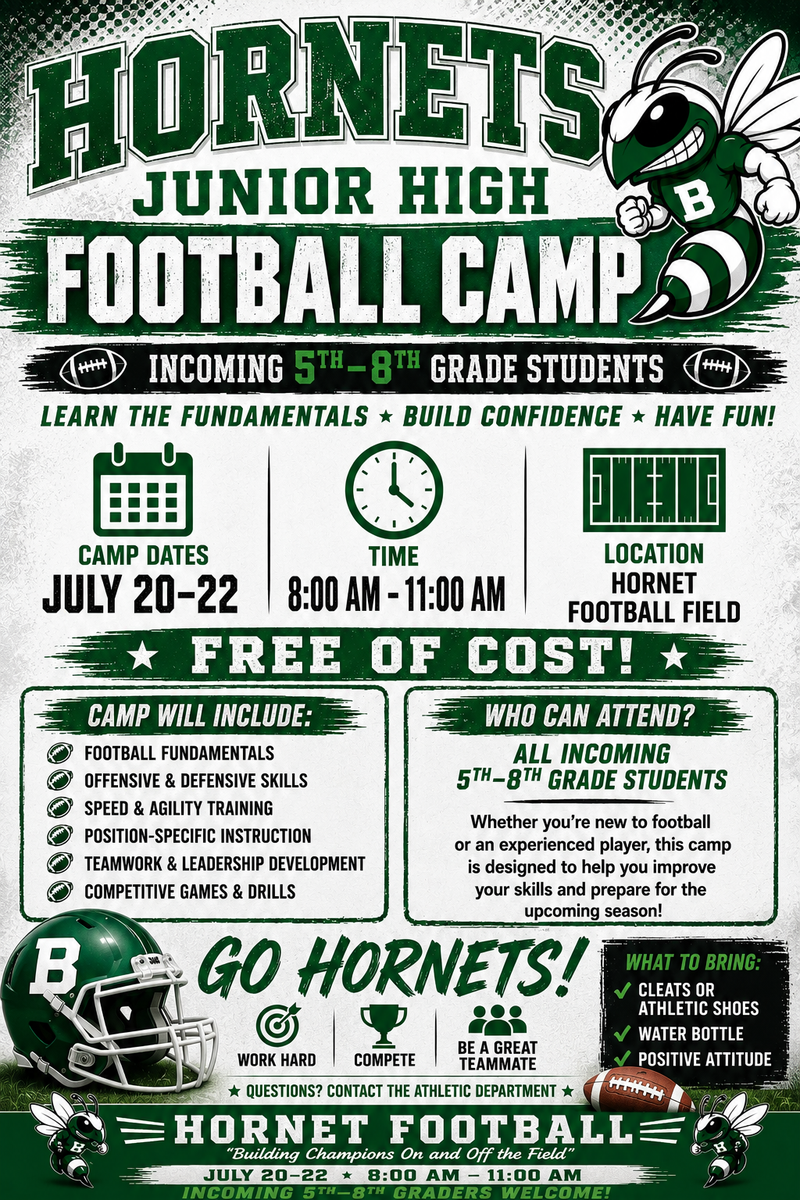 JH Football Camp Featured Photo