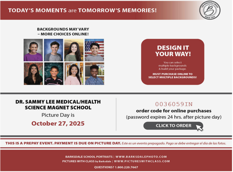 Picture Day - Monday, October 27, 2025 Featured Photo