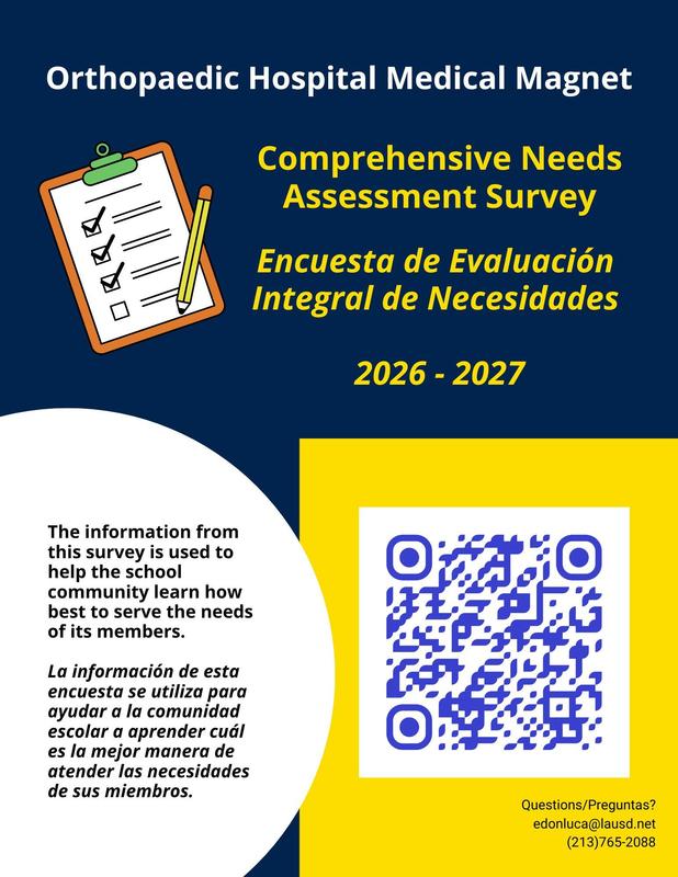 Ortho Comprehensive Needs Assessment survey for 2026-2027