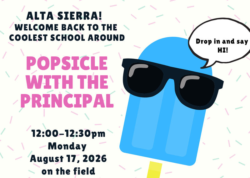 Popsicle with the Principal