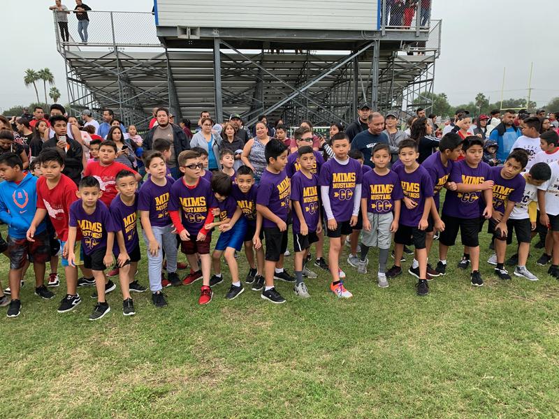 boys lined up to race