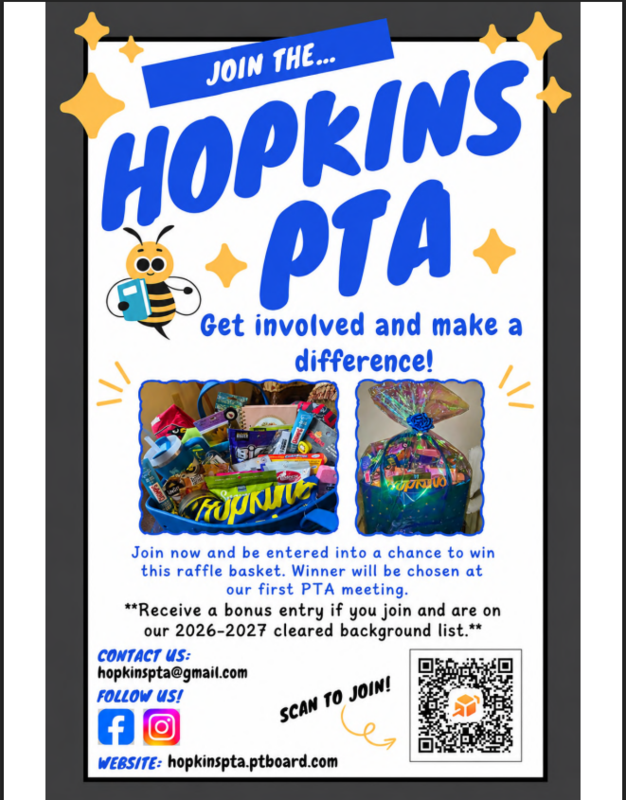 Welcome to a new school year! Join The Hopkins PTA! Featured Photo
