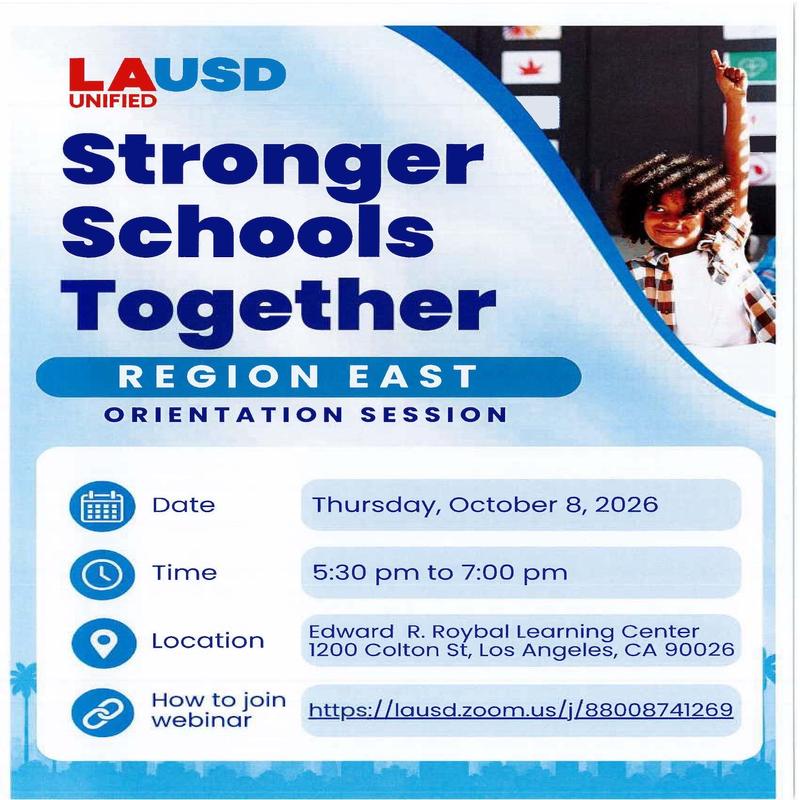 Stronger Schools Together Orientation Meeting