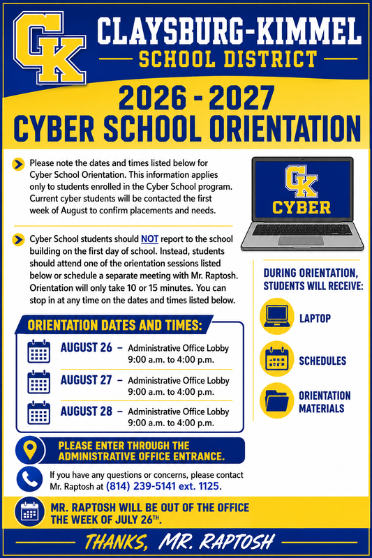 Cyber School Orientation