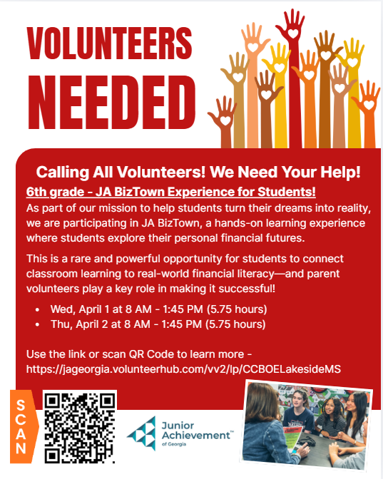 Volunteers needed