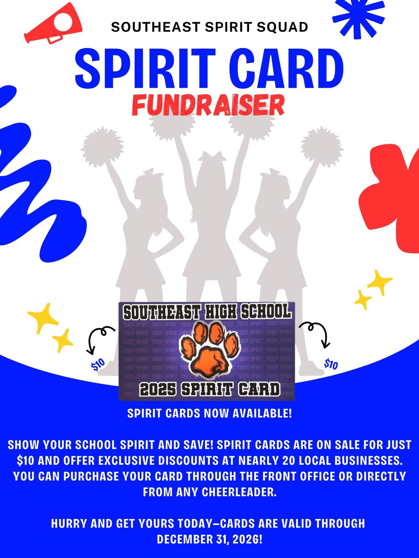 Southeast High Spirit Card 