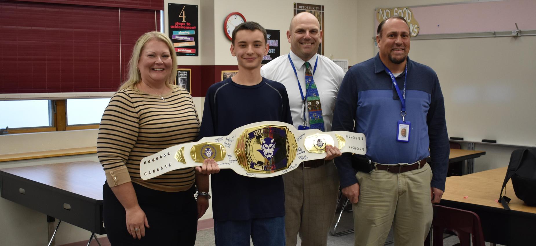 Congratulations to Tyler Williams for being the High School Student of the Month!