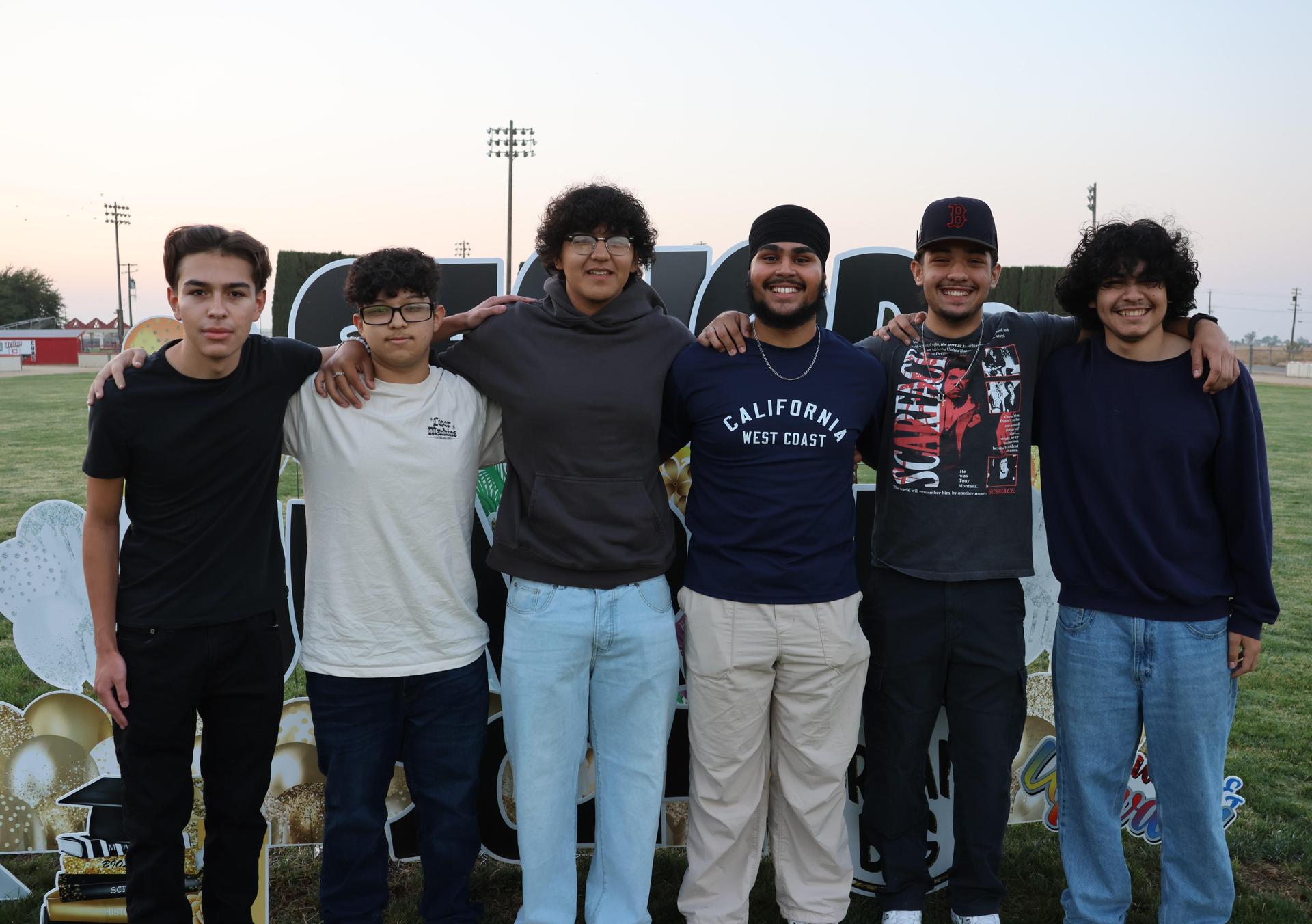 seniors and staff enjoying senior sunrise
