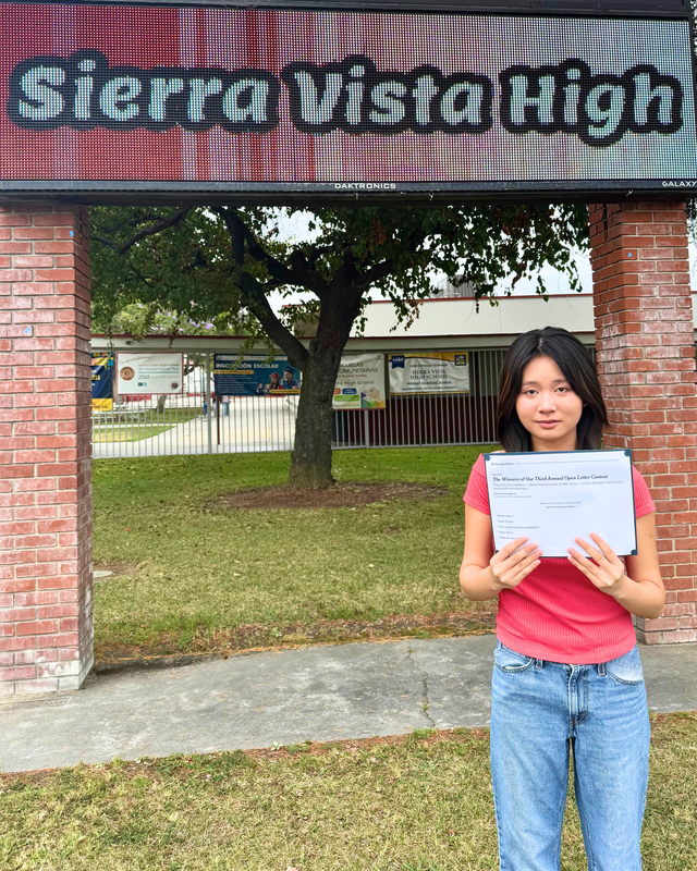 Student, Mindy Lux at Sierra Vista High School, 2026