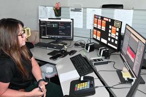 Sheriff Bryant “Wally” Jones, Chief Damian Gatlin, and Major Jewel Hines stepped in to cover Dispatch duties during the Appreciation Luncheon—showing their support and appreciation in a hands-on way