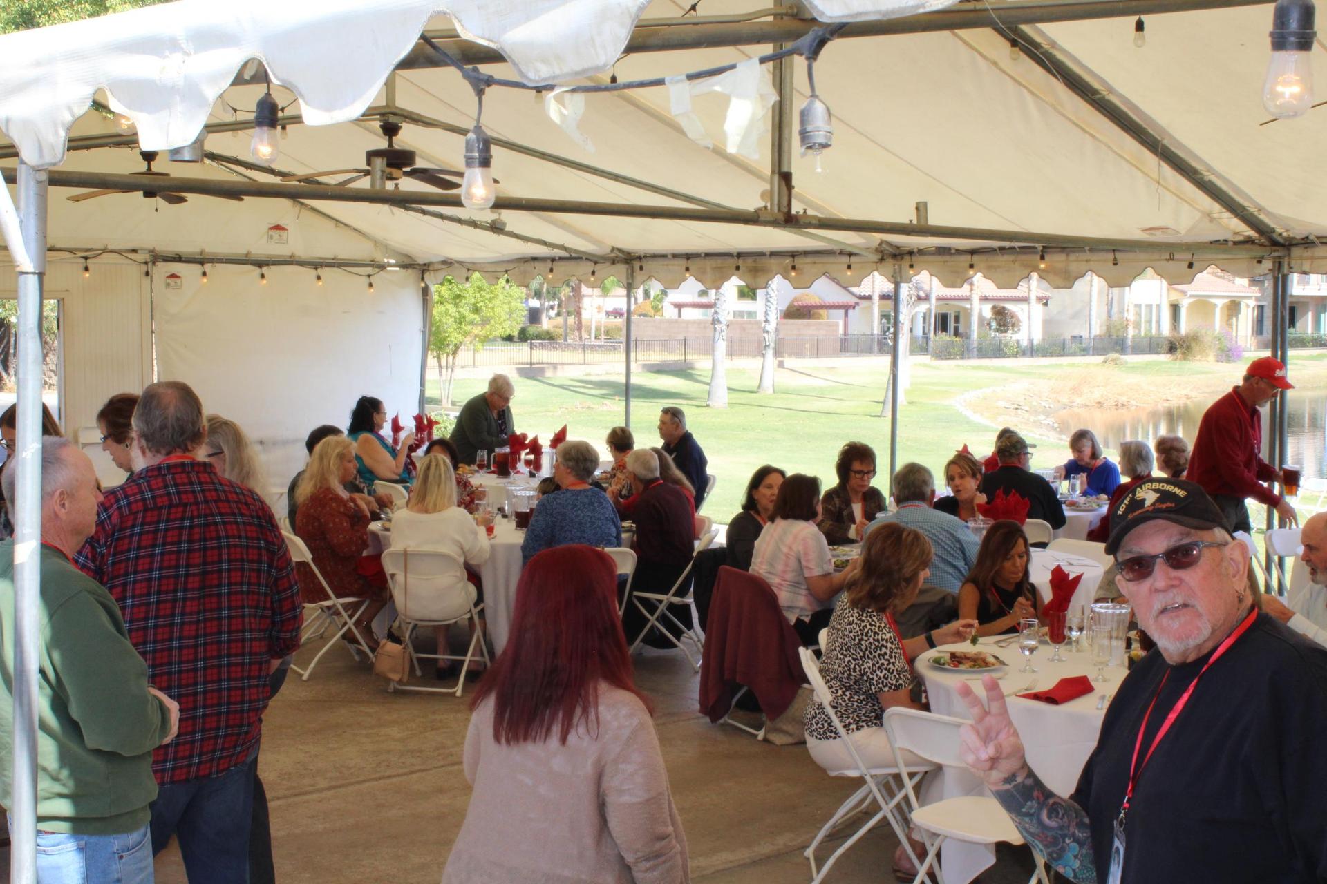 Members of the class of 1971 at their 50 year reunion