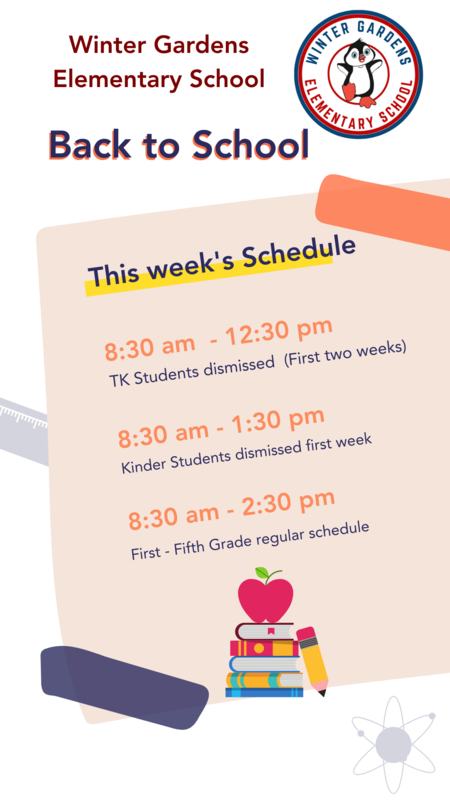 First Week Schedule