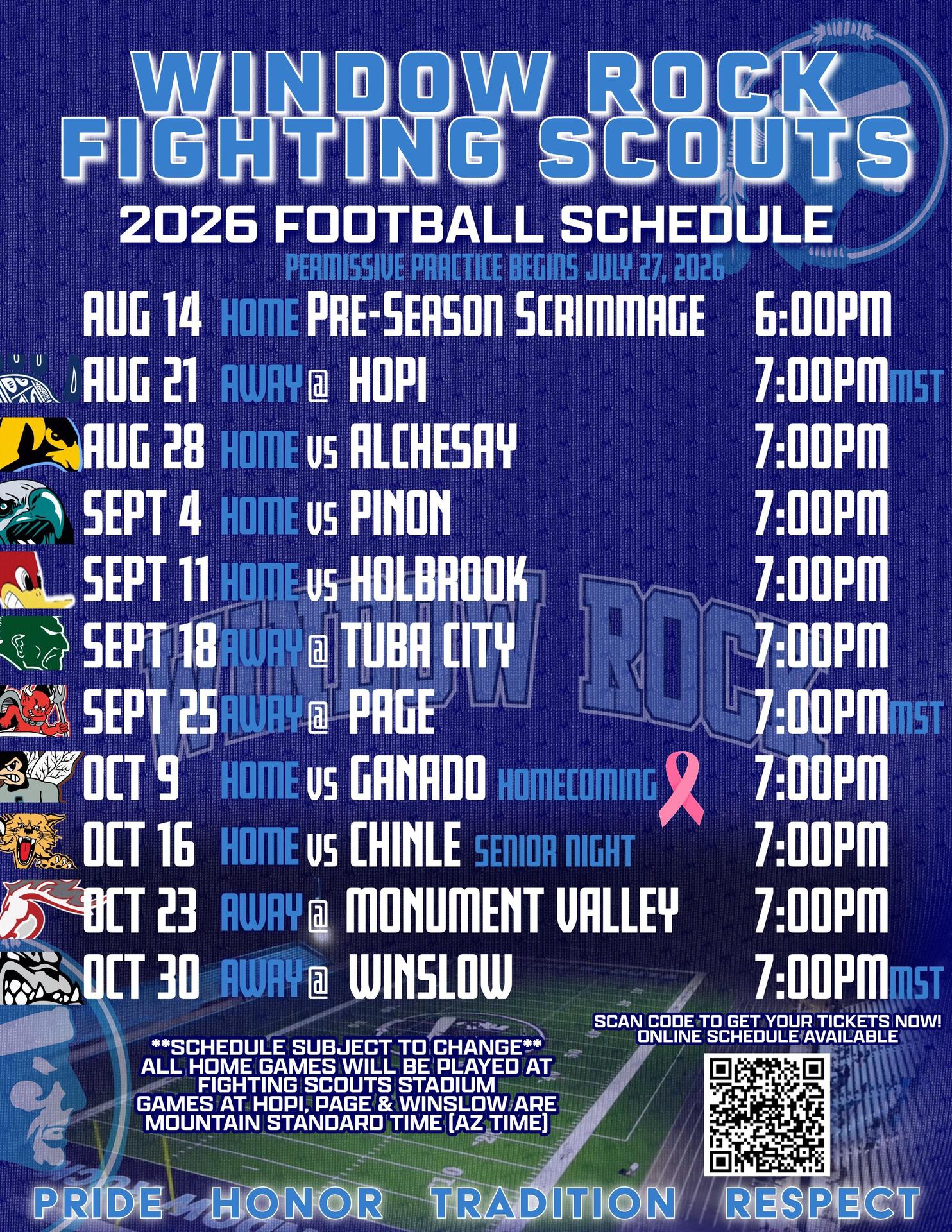 Varsity Football Schedule