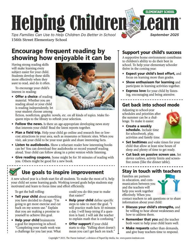 September Parent Newsletter