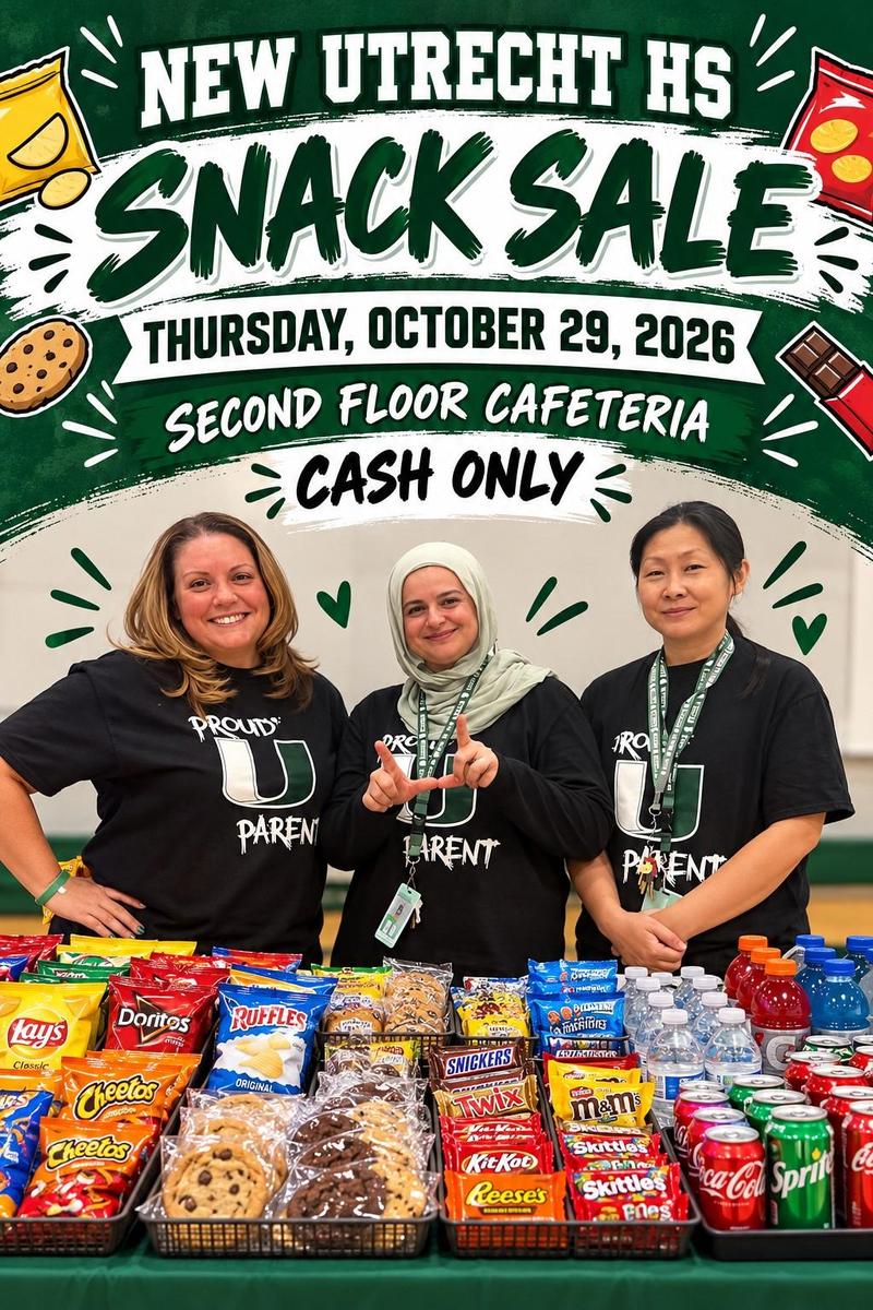 NUHS Snack Sale 10-29-26