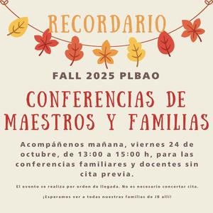 PLBAO Family-Teacher Conferences SPN
