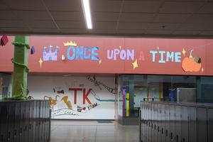 TK Homecoming theme sign, "Once Upon a Time."