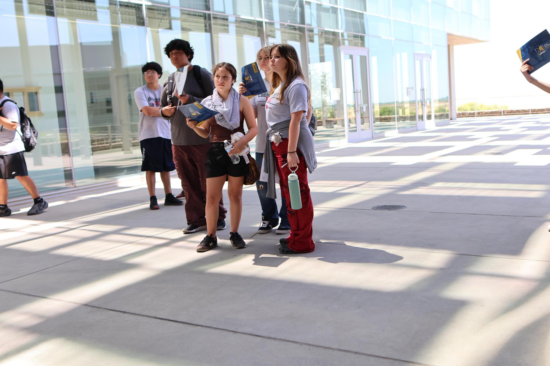 freshmen and staff participating in the summer bridge program