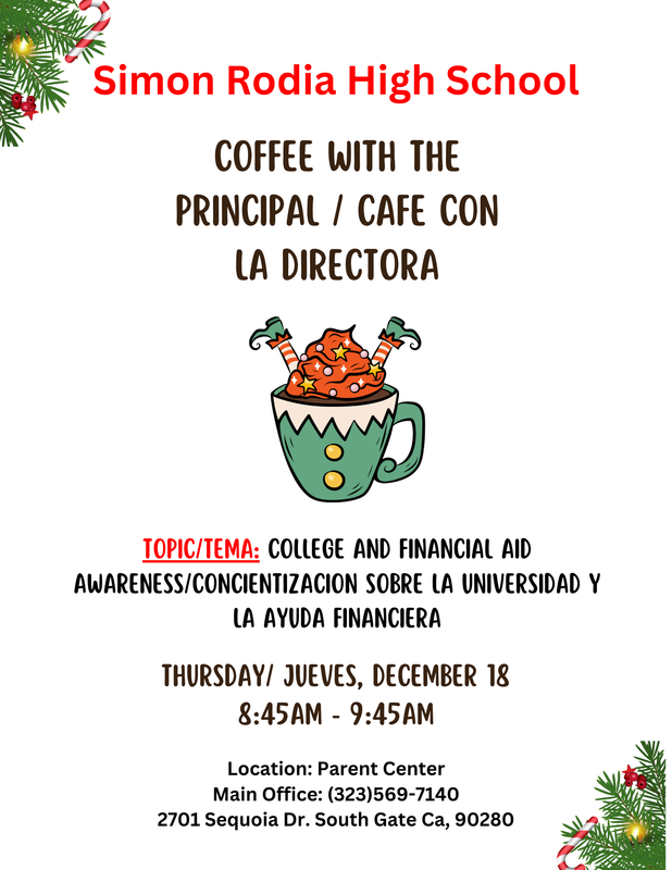 Coffee with the Principal Flyer