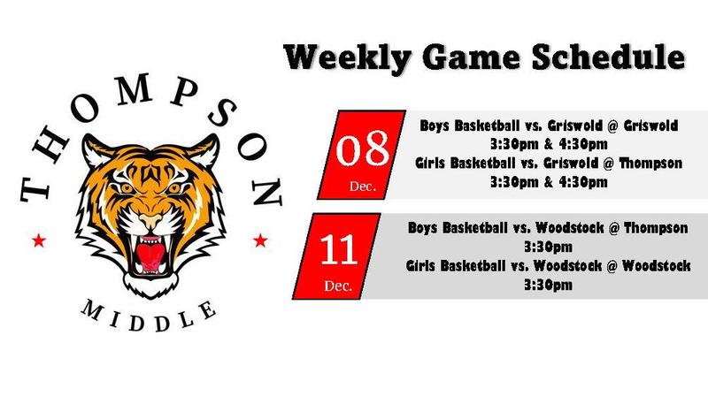 TMS Weekly Game Schedule